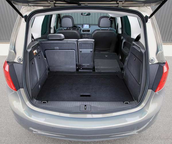 Maletero del Opel Meriva